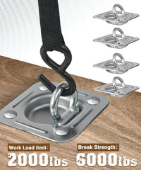 Digank 4-pack trailer floor tie-down points with flush-mount design.