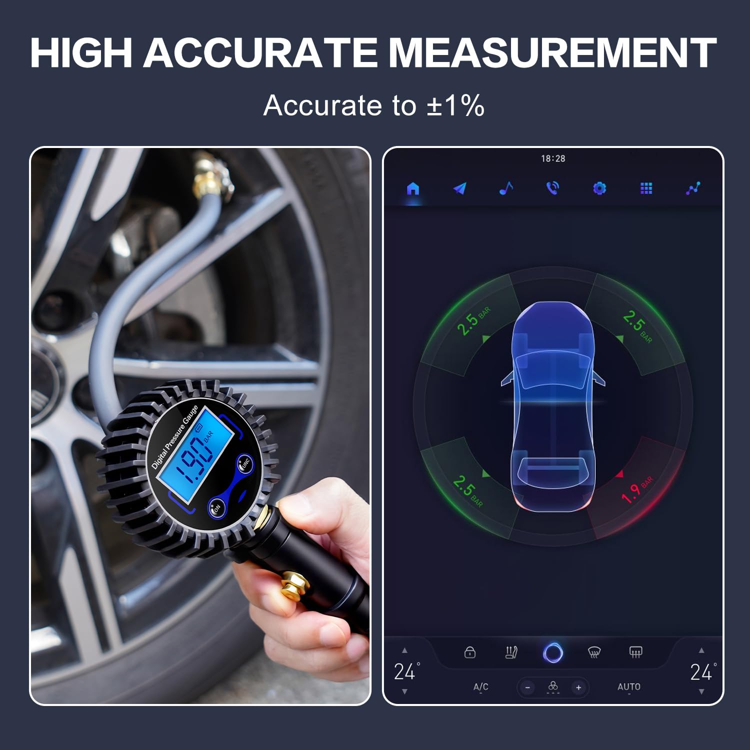 DigitPro inflator trigger in use for quick one-handed inflation