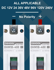 DIHOOL thermal magnetic trip mechanism illustrates overload and short-circuit protection