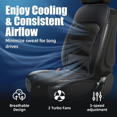 DiHTing 12V cooling cushion with side ports for quick airflow supply.