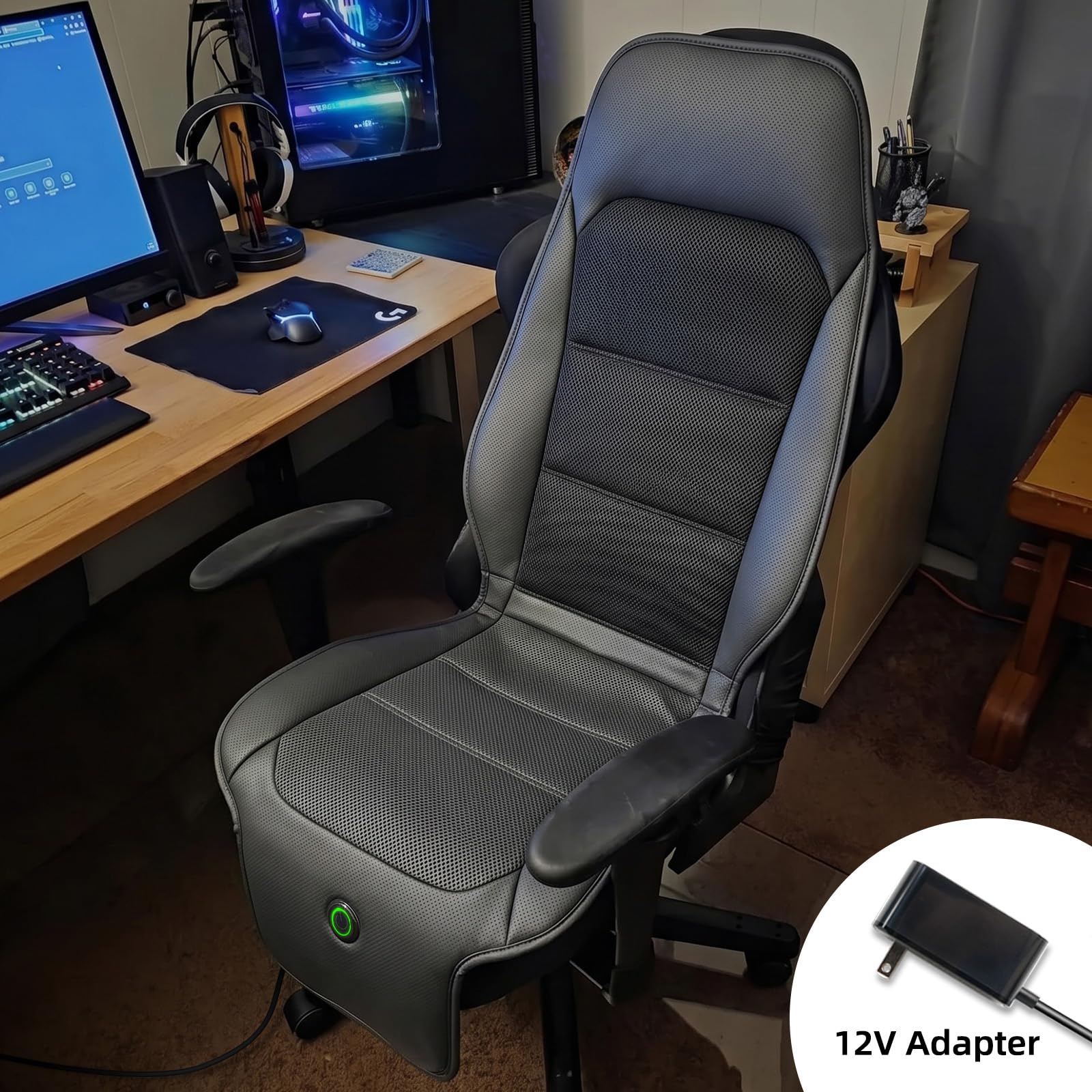 DiHTing universal-fit seat cushion suits cars, trucks, and offices.