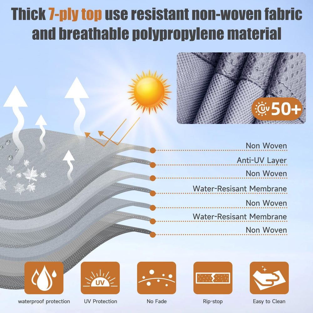 DikaSun windproof front straps securing the trailer in gusty weather