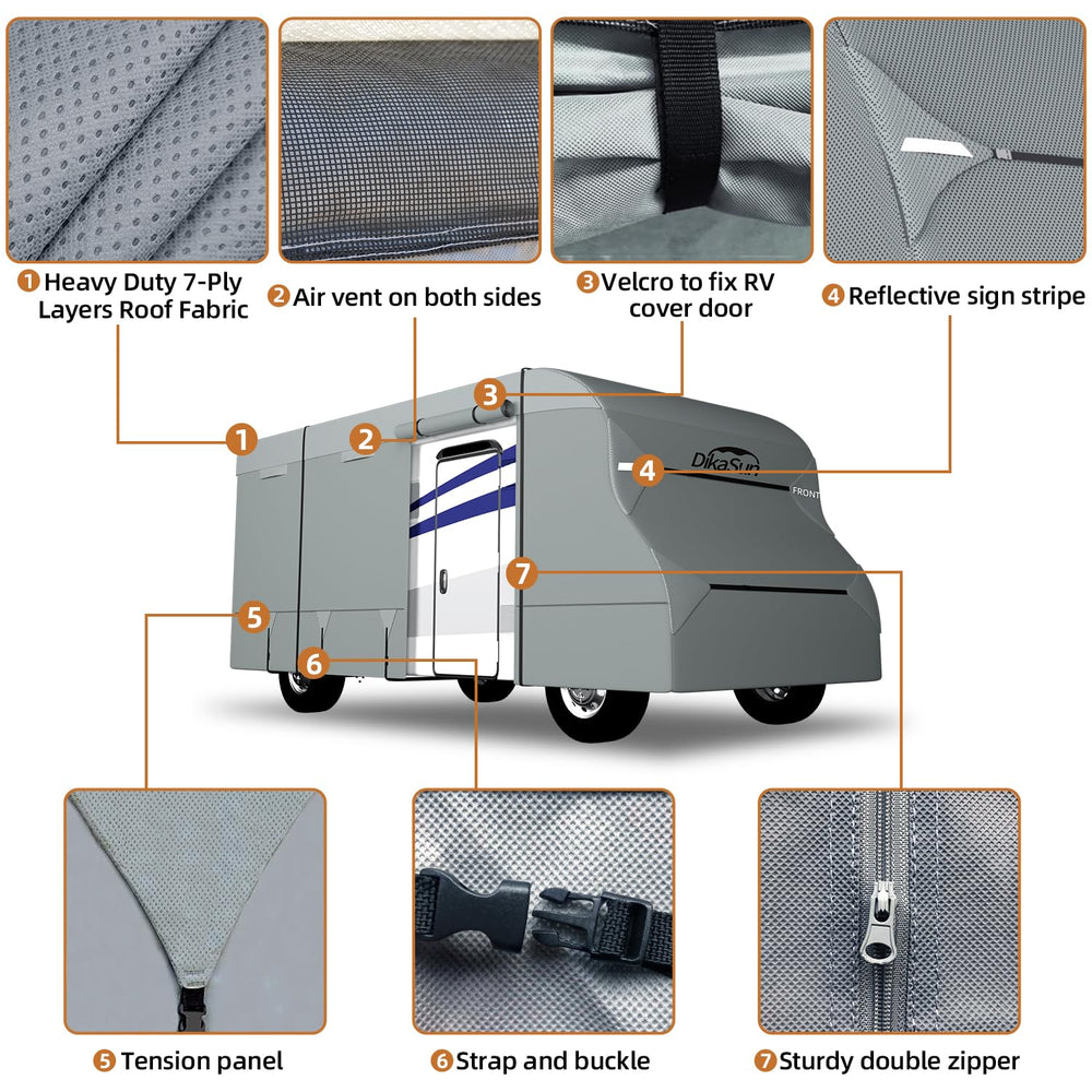 DikaSun Class C cover includes storage bag for easy packing