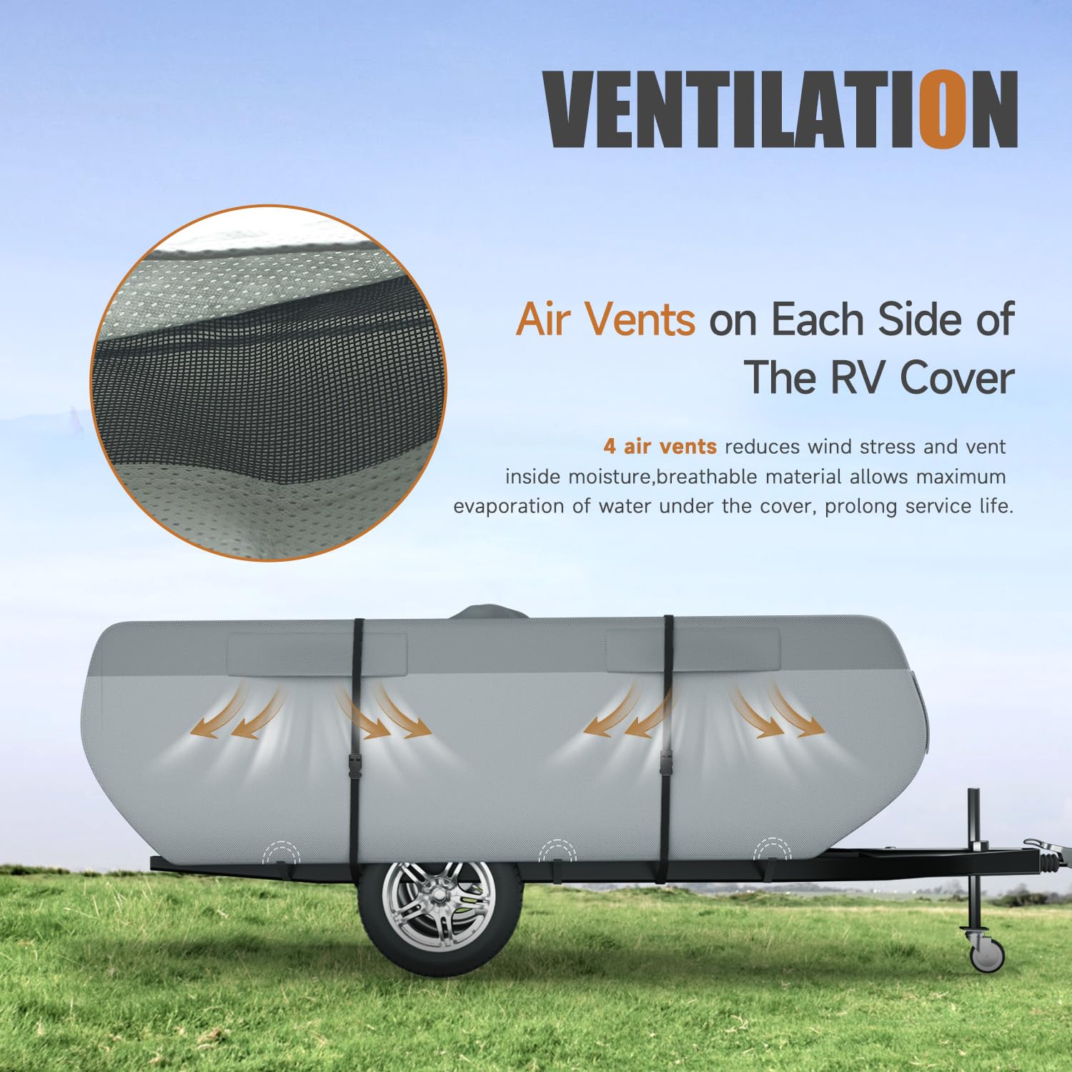 DikaSun waterproof fabric over camper highlights durable top protection