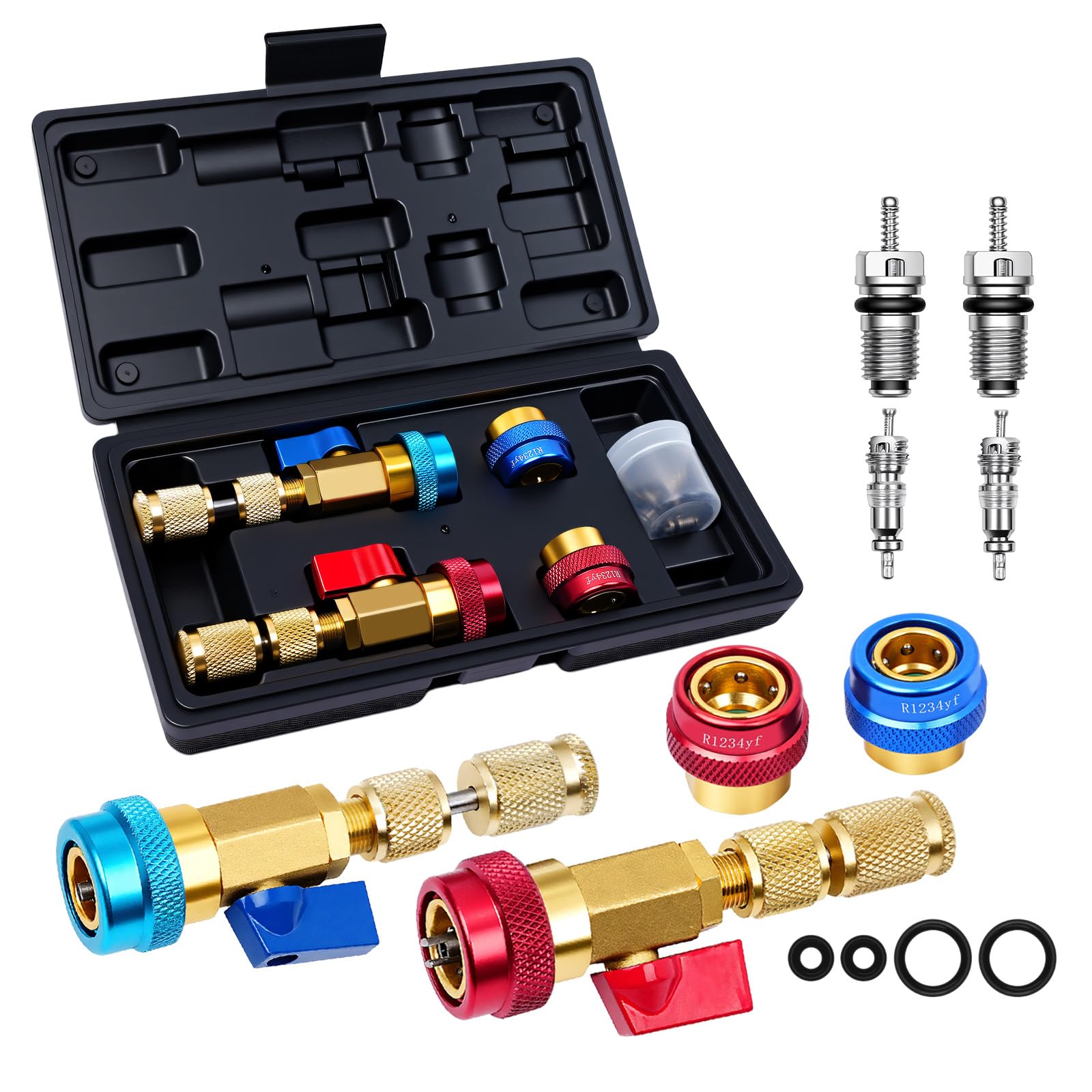 DikTalk AC valve core remover tool demonstrating quick on vehicle service