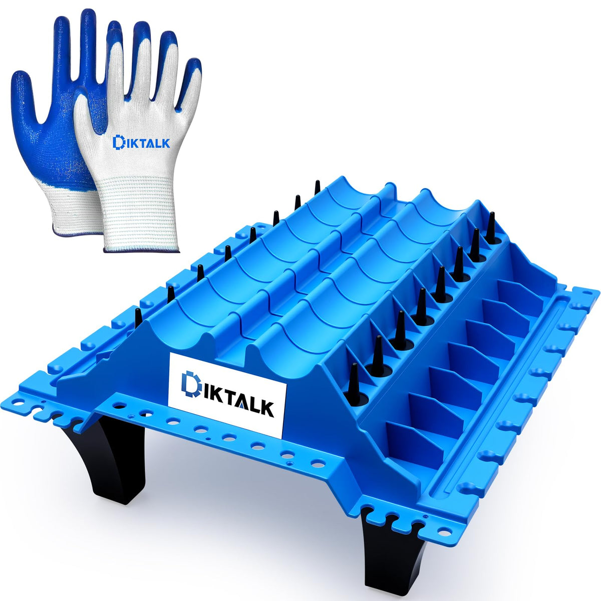 DikTalk automotive valve organizer keeps valves and related parts secure during repair