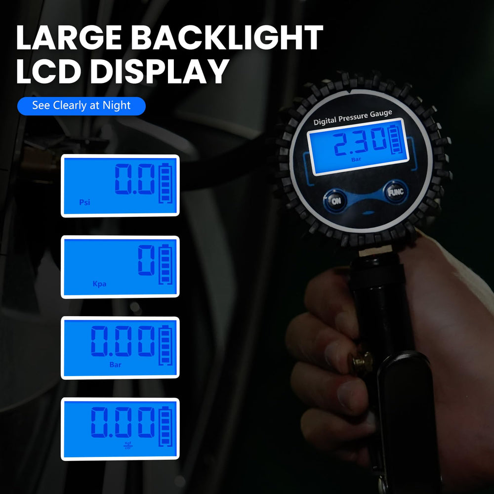 DIKTALK gauge features a heavy-duty chuck for secure connections.