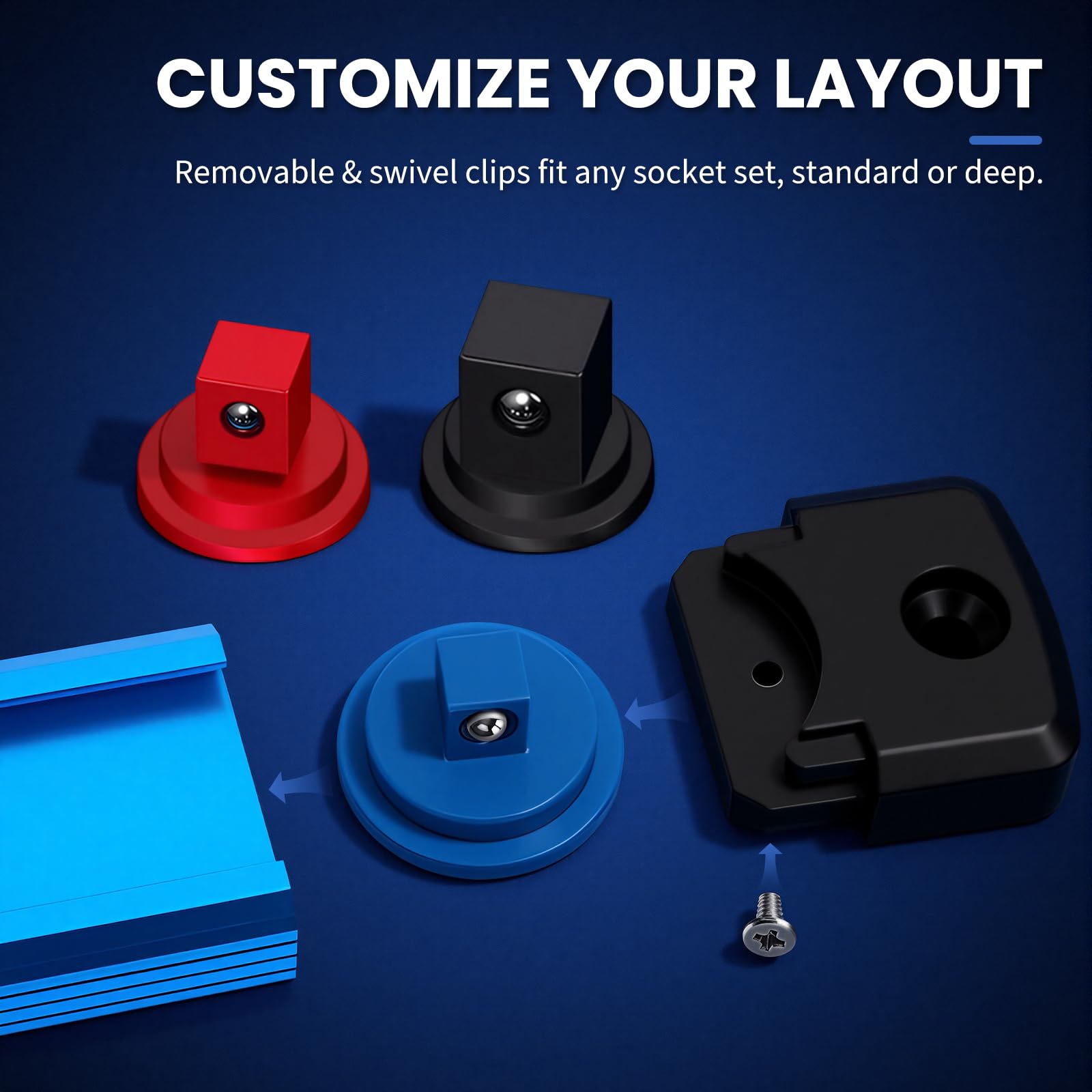 DikTalk magnetic base keeps rails secured on metal surfaces.