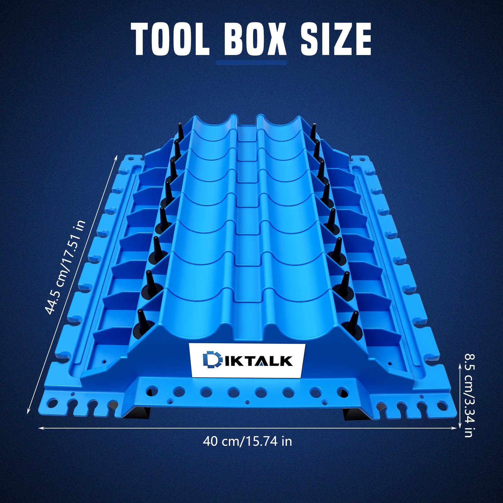 DikTalk stackable design saves space and scales storage as repair needs grow