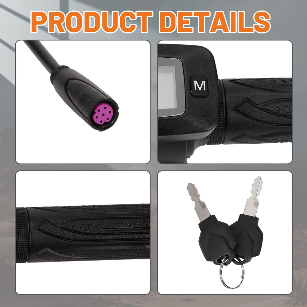 Dilomber M-button throttle enables quick access to extra display functions.