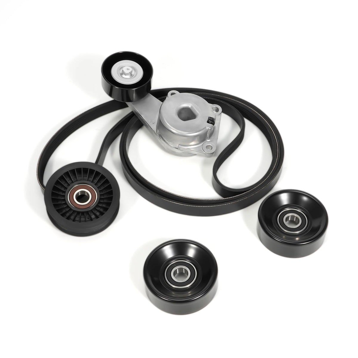 Dilomber drive serpentine belt tensioner kit for Ford, ready for quick installation.
