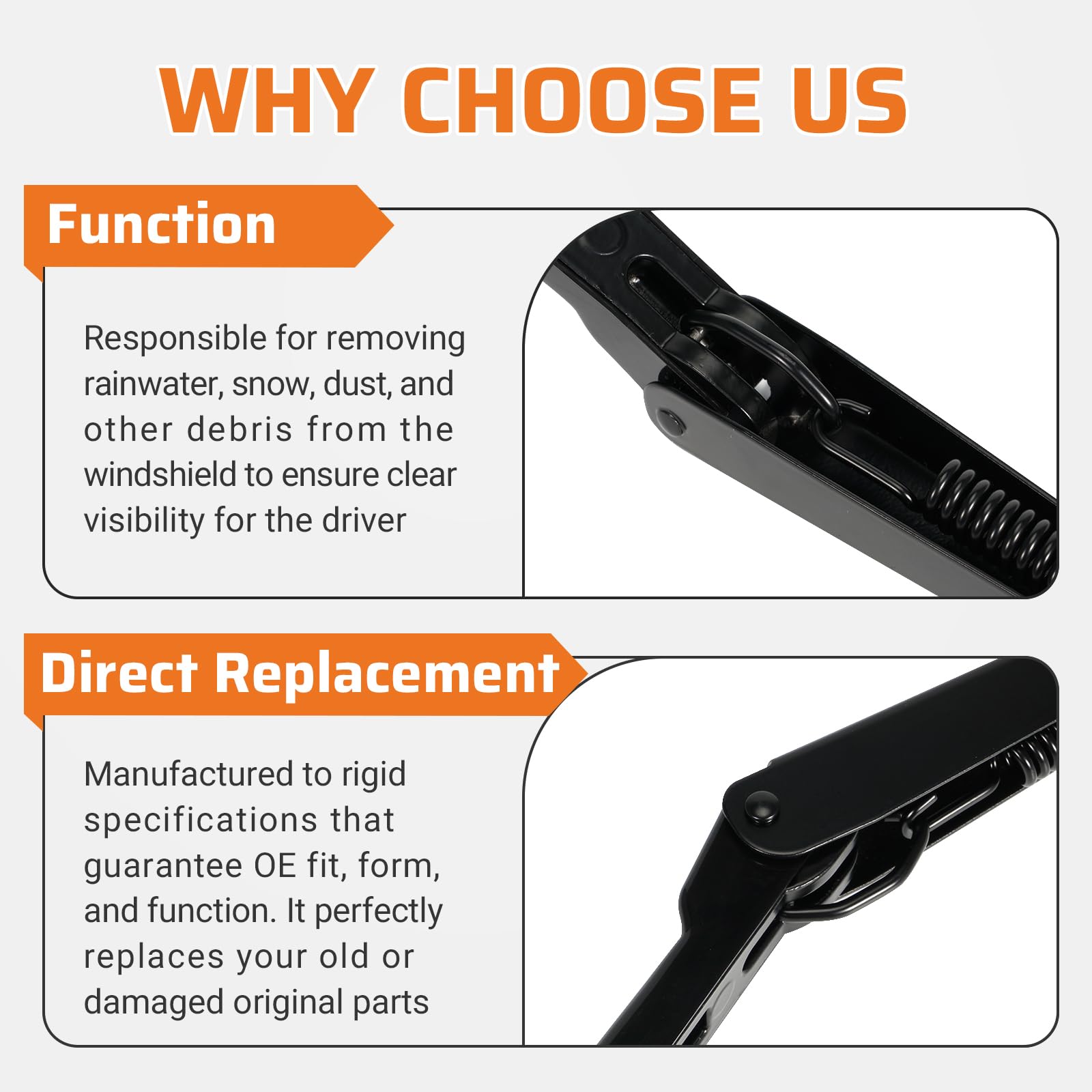 Dilomber S10 wiper arm on vehicle fit demonstrates correct mounting.
