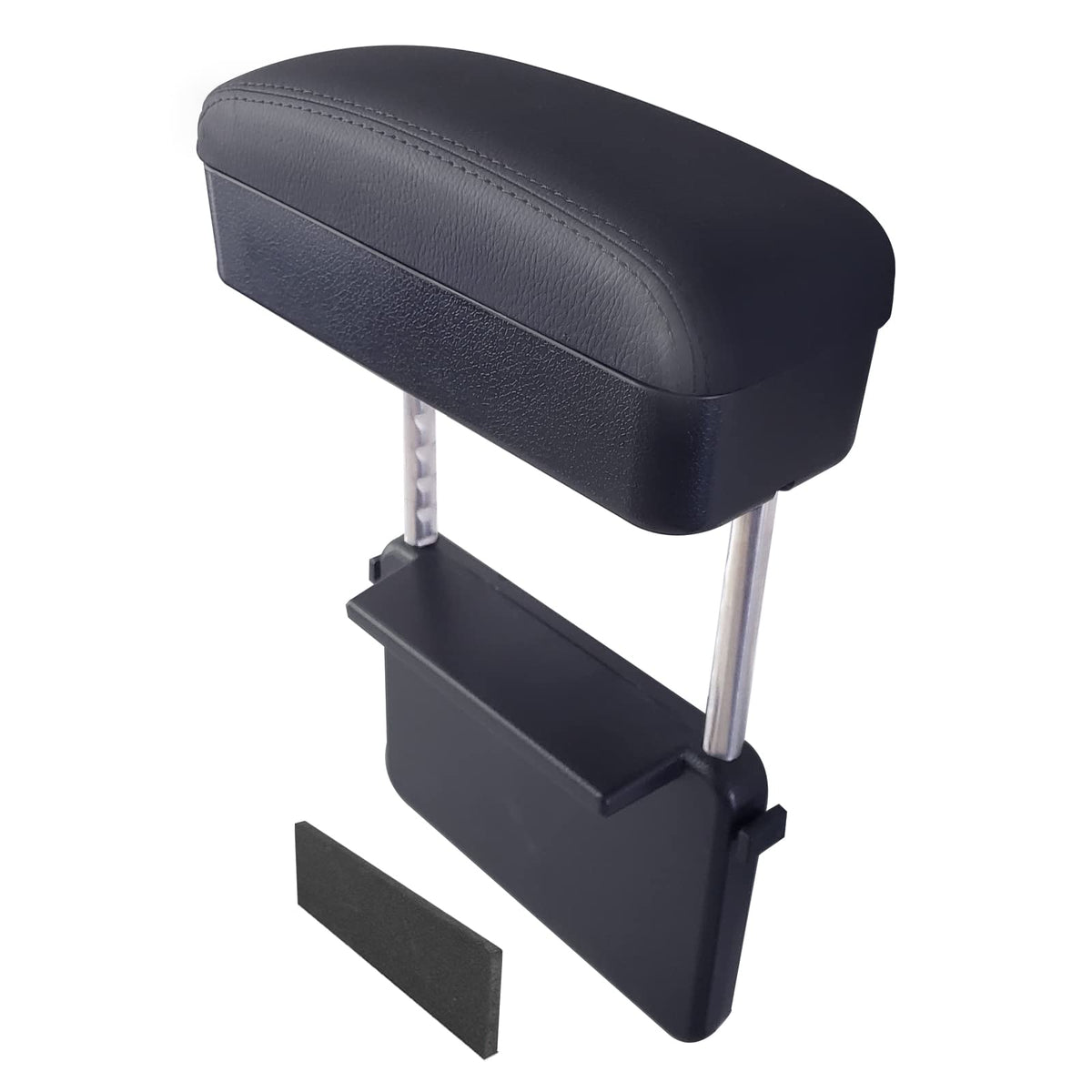 Dimeani car armrest storage box front view helps prevent items from slipping.