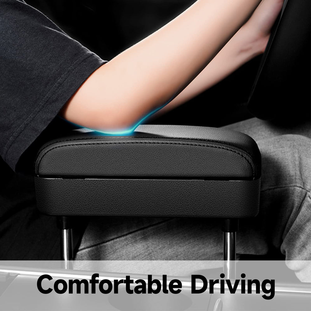 Dimeani car seat gap filler in action keeps belongings organized.