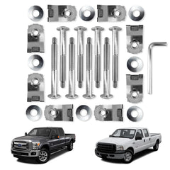 Dimeani F250 bed bolts kit front view showing complete hardware set for easy replacement