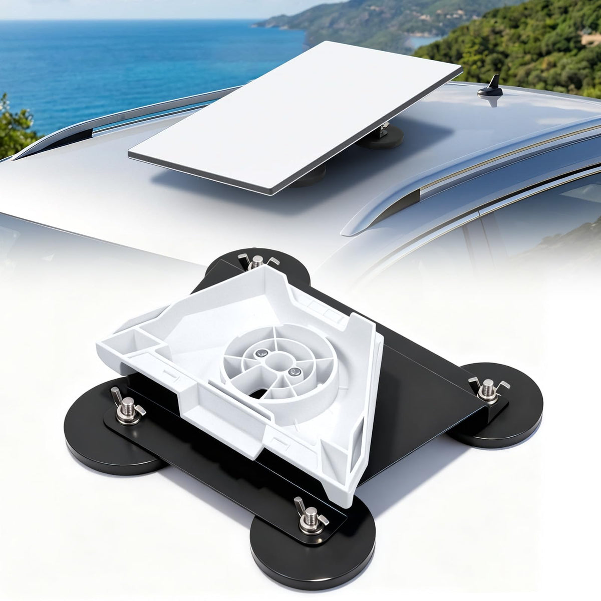 Dinfu Starlink Mini car roof mount secures internet on the go
