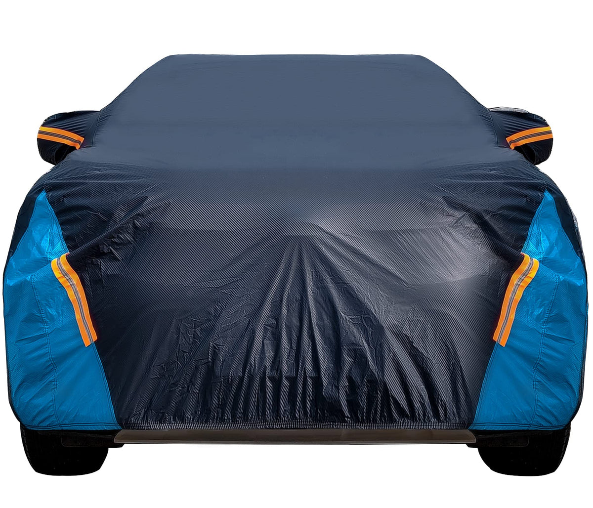 DINGHAO car cover with six-layer waterproof design protecting SUVs in all weather