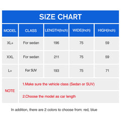DINGHAO sedan car cover with zipper and cotton pocket for easy access and storage.