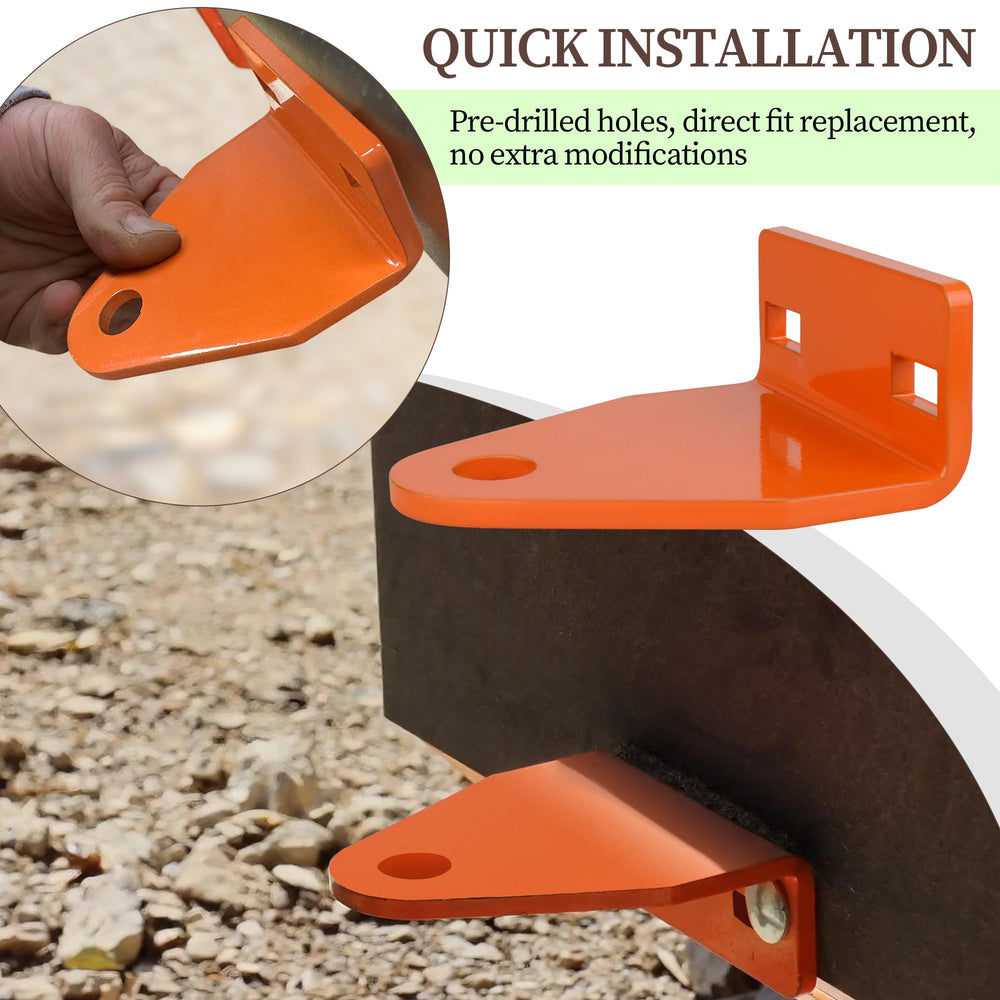 Dinlon multi-purpose lawn tractor hitch attached to mower