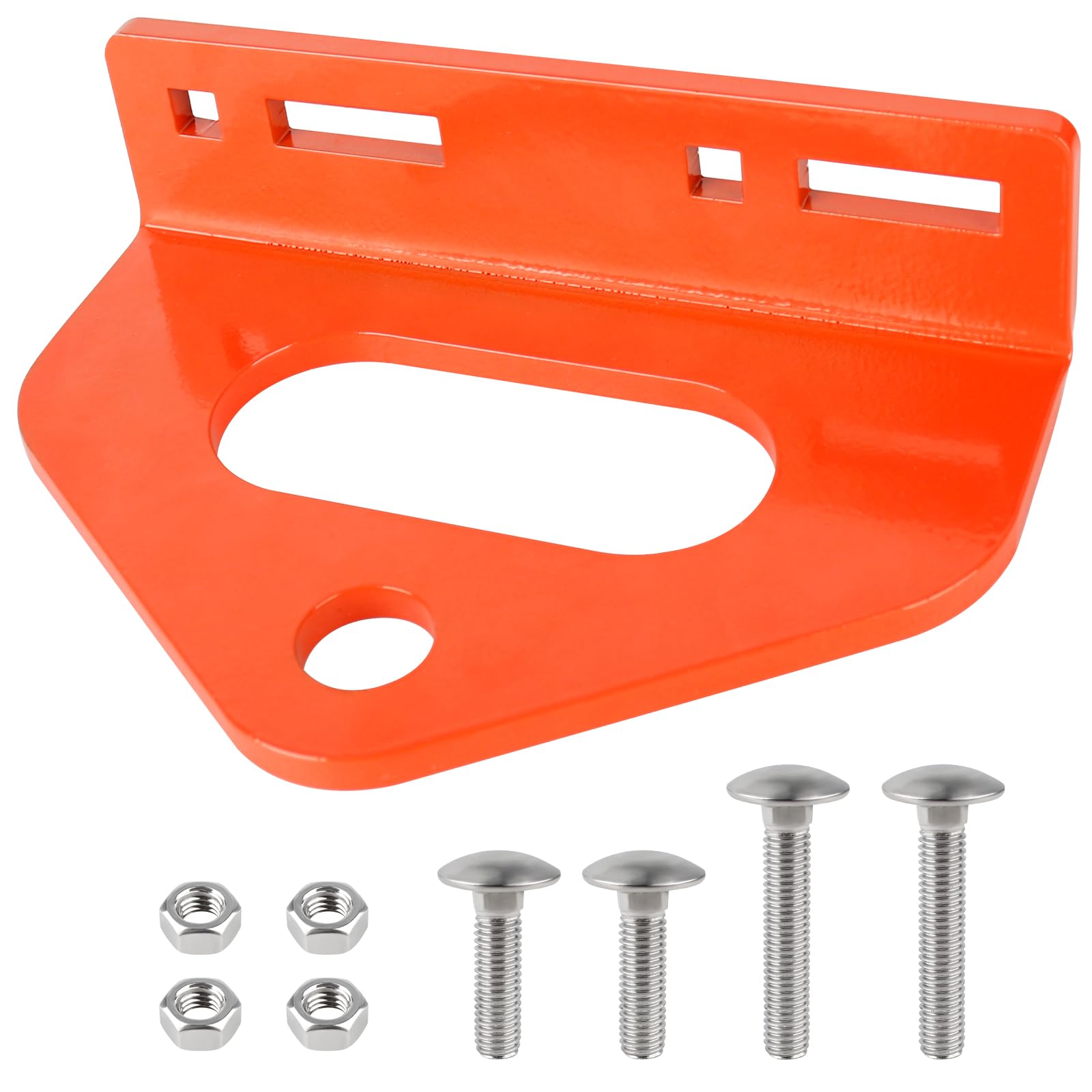 Dinlon Zero Turn Trailer Hitch front view shows rugged towing readiness
