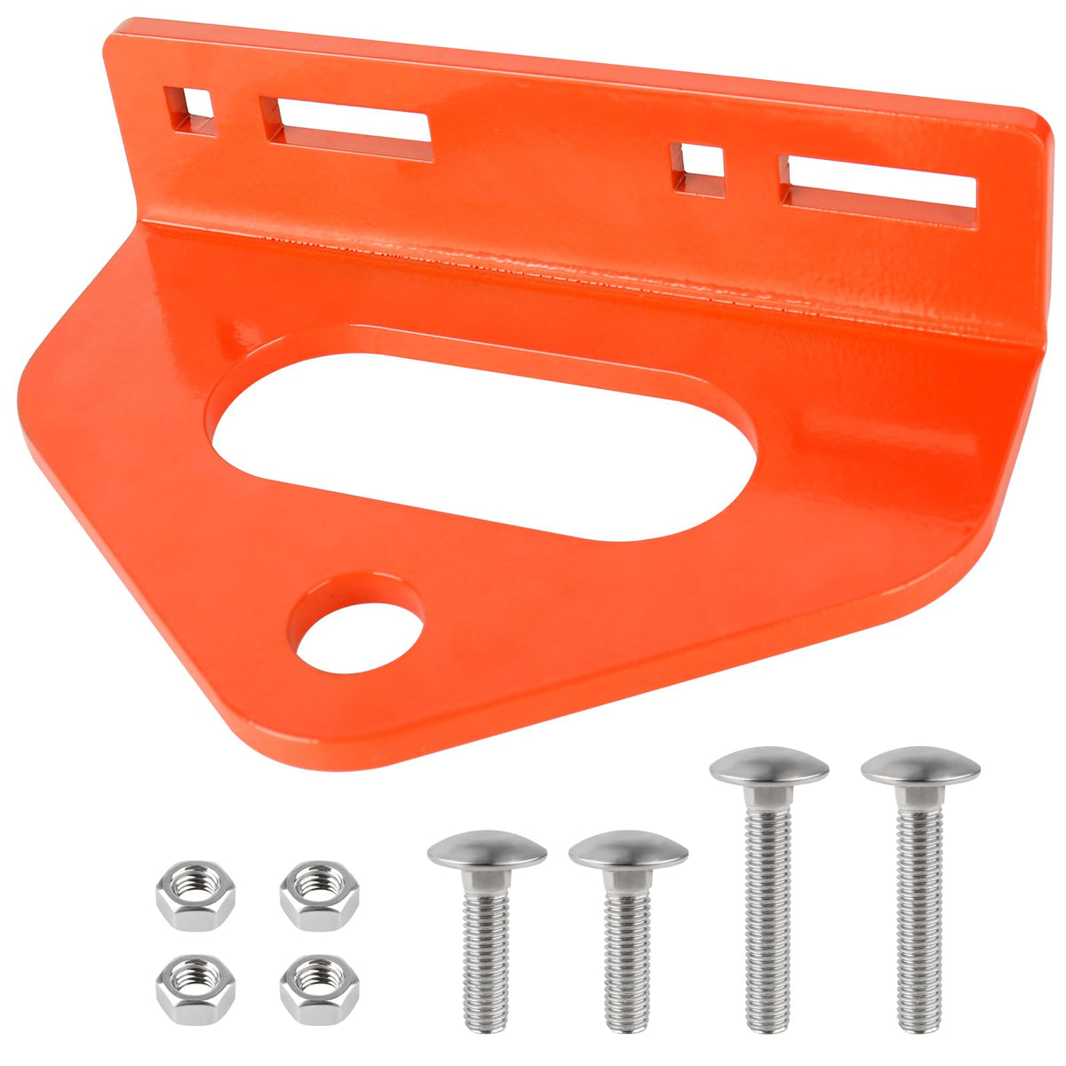 Dinlon Zero Turn Trailer Hitch front view shows rugged towing readiness