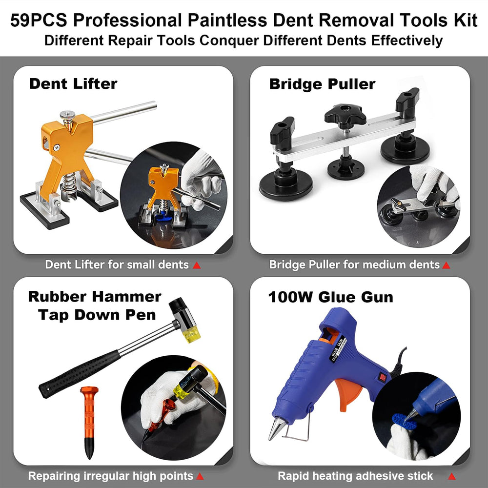 DIQDI glue puller tool for removing minor dents without paint damage.