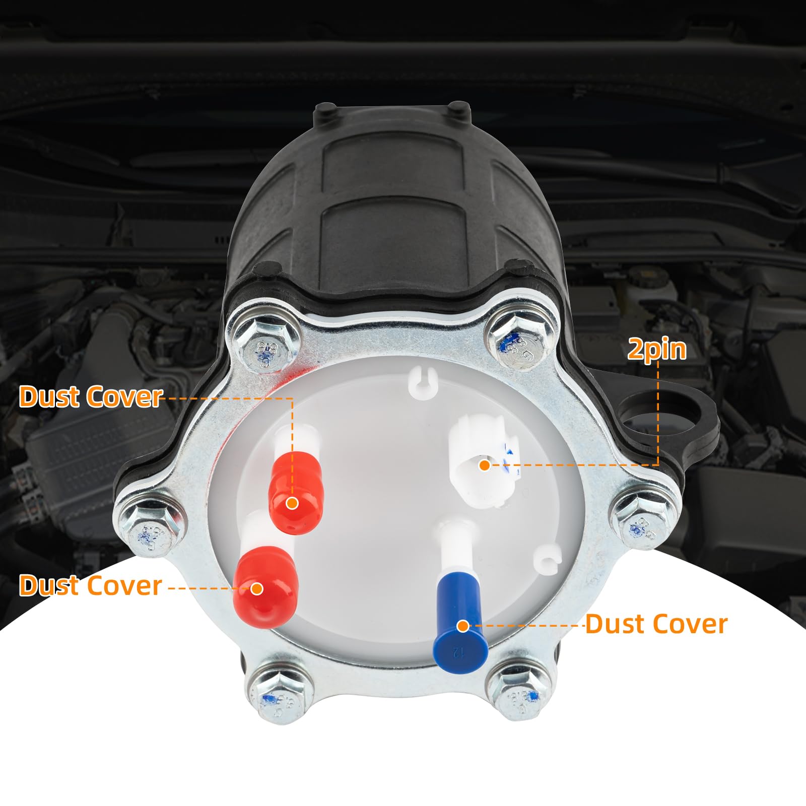 DIRBOERF fuel pump packaging shows contents and model compatibility.