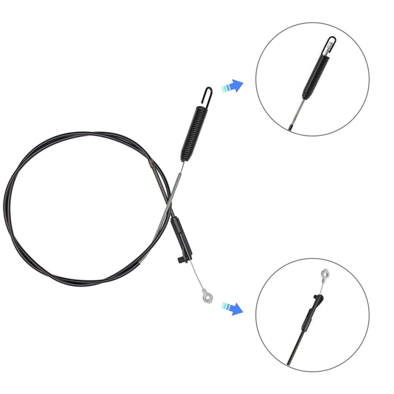 Direvcdro brake cable closeup highlights high-quality sheath and precise ends for reliable engagement