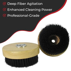 HI-TECH 5-inch Wood Block Brush fits rotary buffers for broad area cleaning