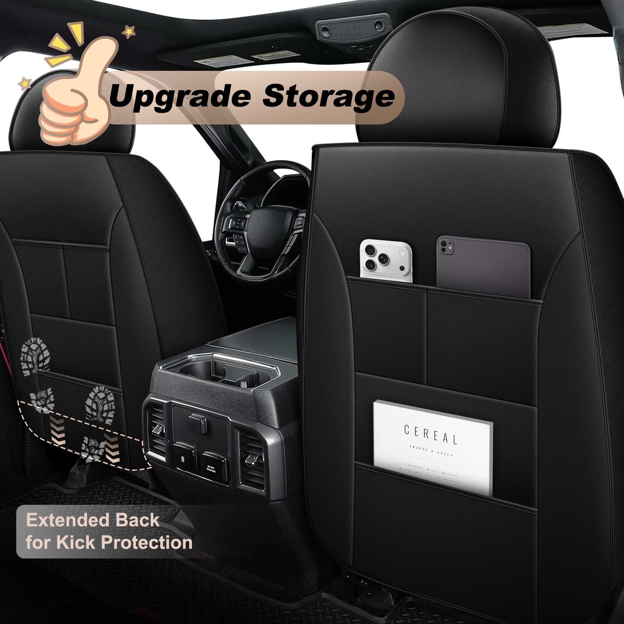 DISUTOGO pet-friendly seat cover protects against fur and spills in Ram.