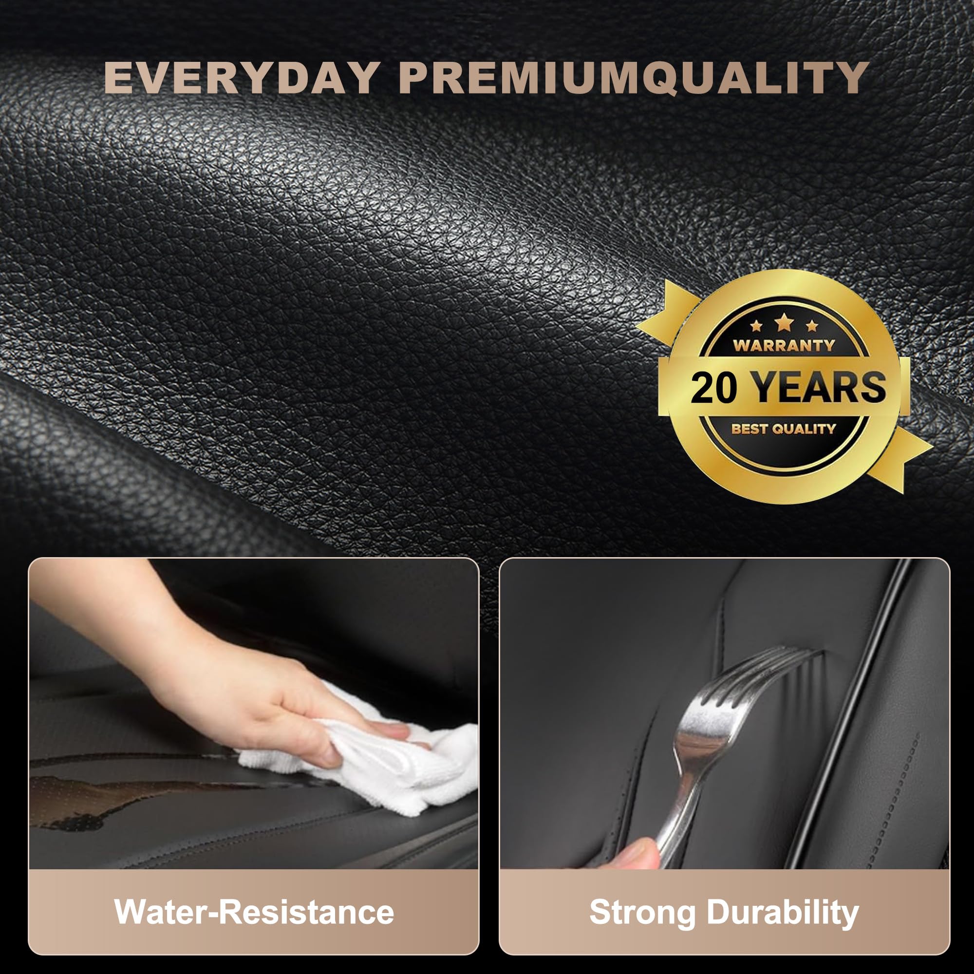 DISUTOGO scratch-resistant seat cover endures daily wear and tear.