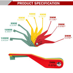DITKOK color-coded blades shown for at-a-glance wear levels.