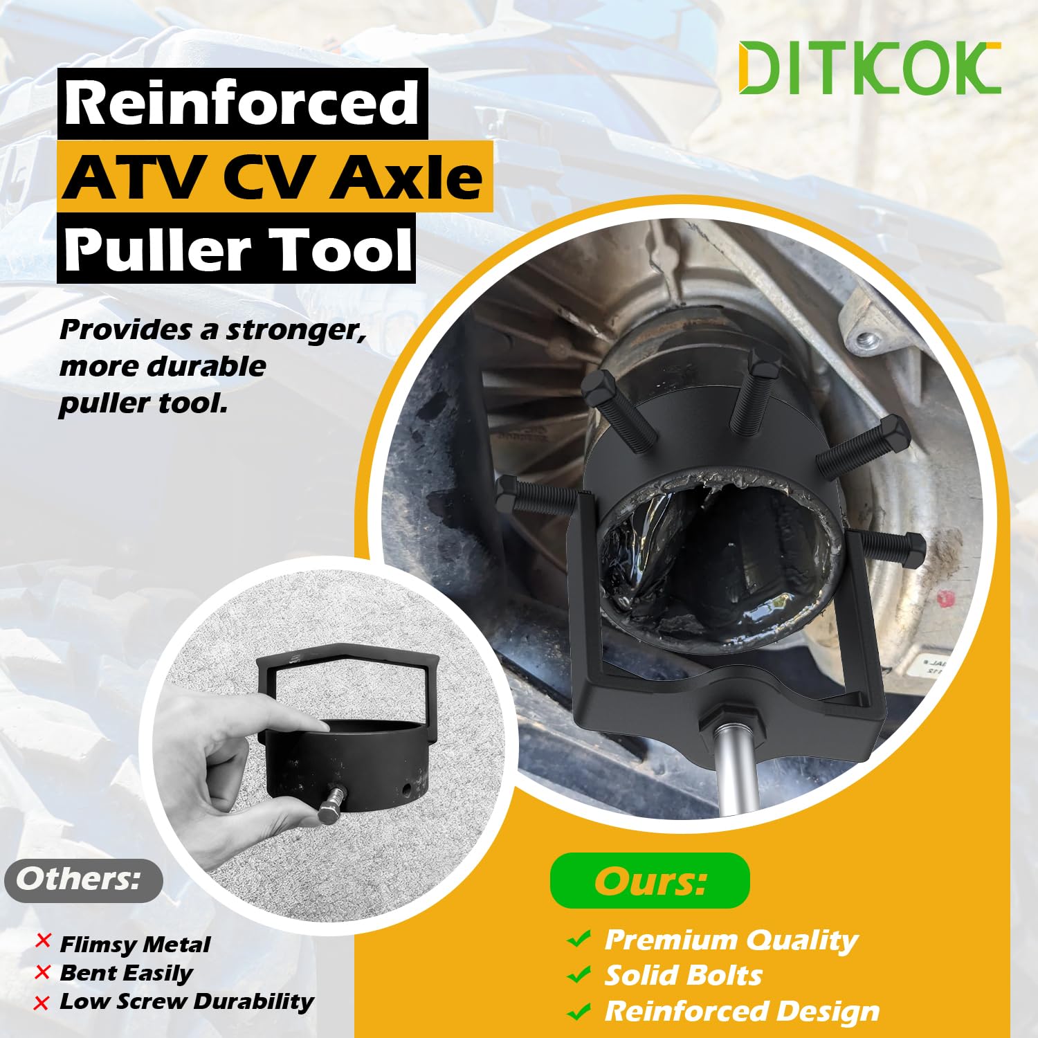 Rust-resistant powder-coated finish adds durability for long-term use.