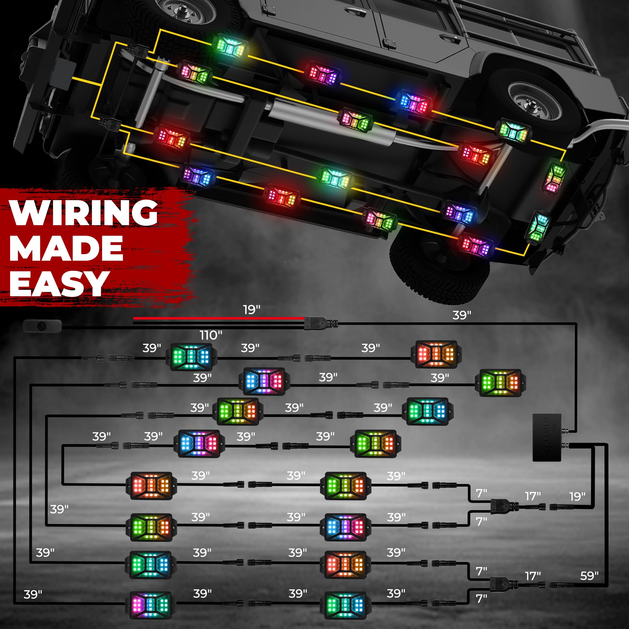 DITRIO brake-safety red mode increases rear visibility during braking