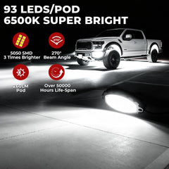 DITRIO 1860 LED total rock lights deliver wide, even illumination