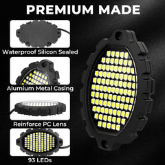 DITRIO rock light with battery-saving switch reduces idle drain