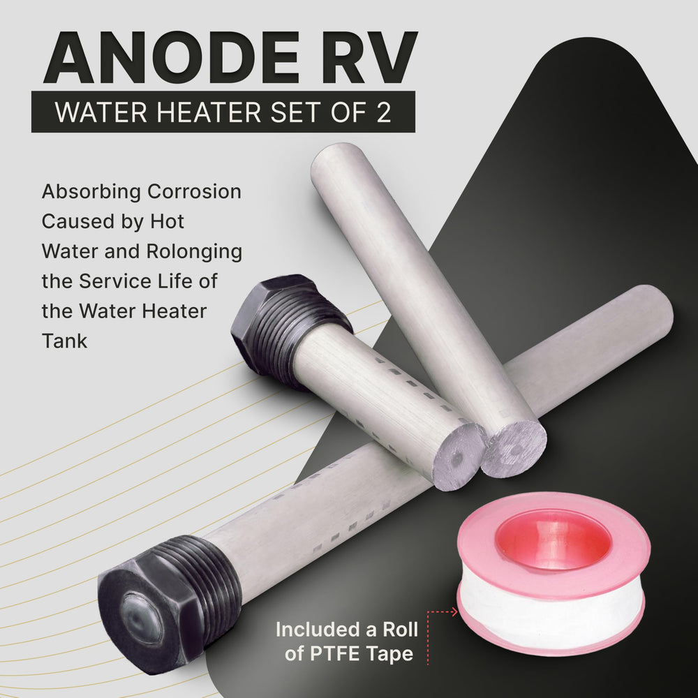 Magnesium anode rod delivers durable corrosion defense for Mor-Flo and Suburban tanks.