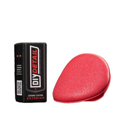 DIY Detail 5-Year Ceramic Coating bottle pour demonstrates easy application and lasting gloss.