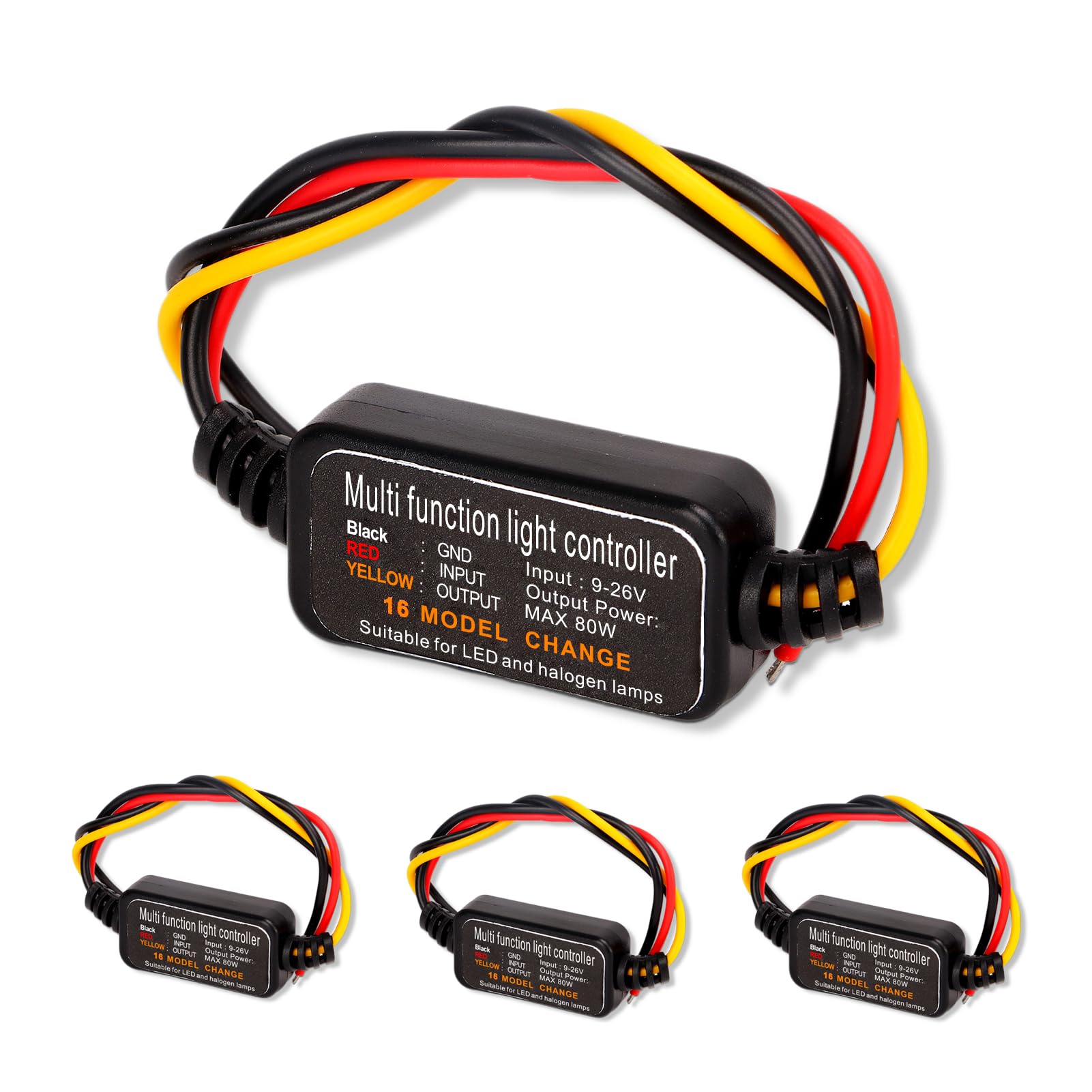 Diydeg brake light strobe controller front view boosts warning visibility.