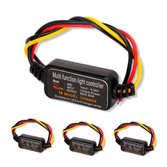 Diydeg brake light strobe controller front view boosts warning visibility.