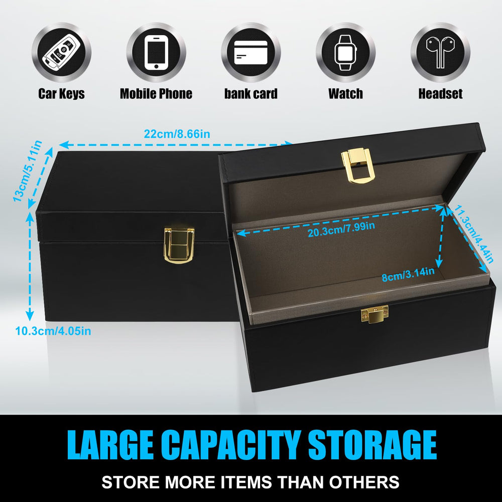 Diyife Faraday box materials carbon fiber and PU leather blend.