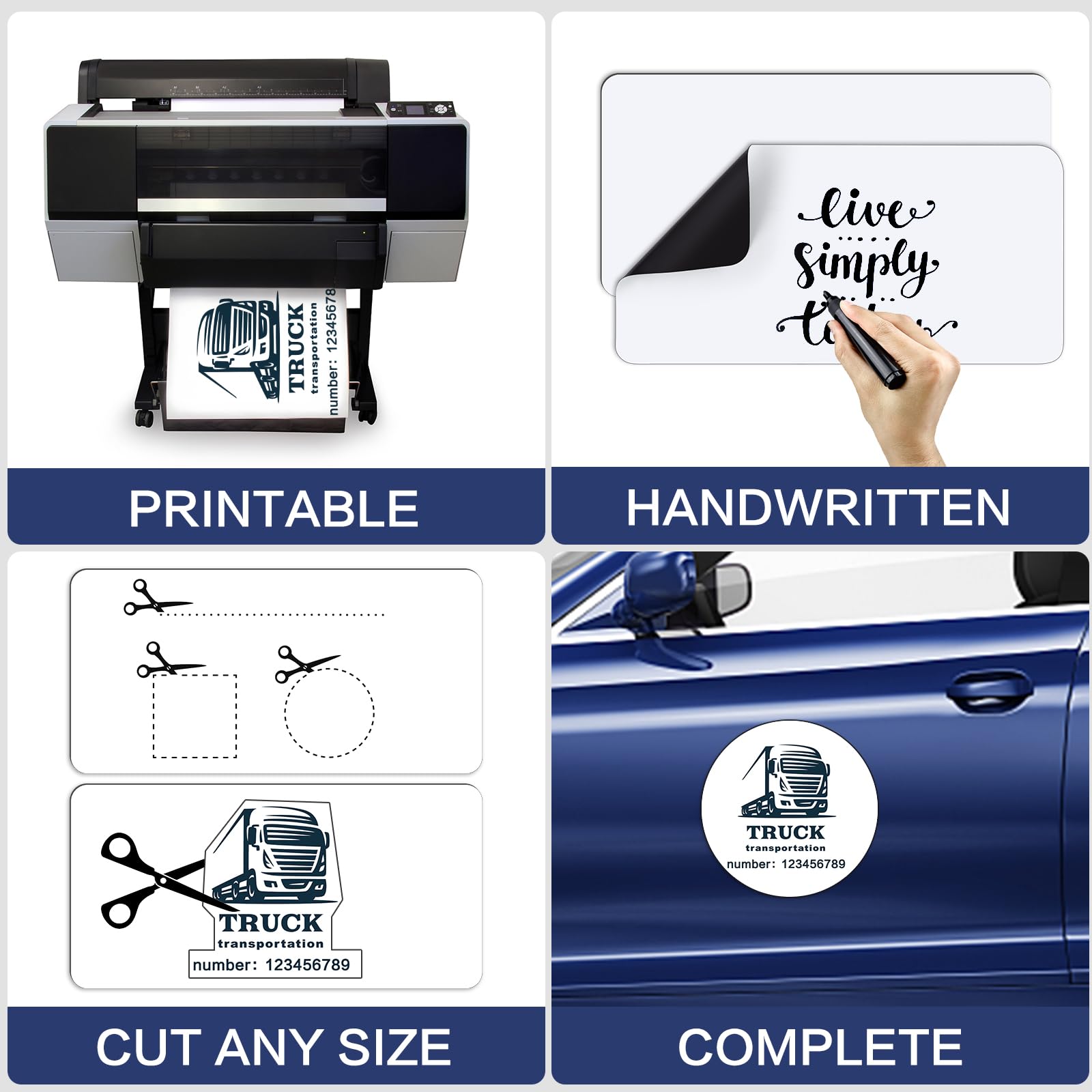 DIYMAG easy-adhesion magnetic signs attach firmly in wind and rain.