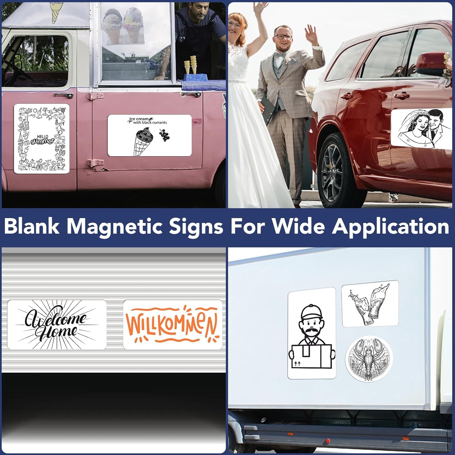 DIYMAG magnetic signs are easy to apply, reposition, and remove without damage