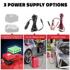 DIYtoolifz pump with Milwaukee 18V compatibility supports cordless operation