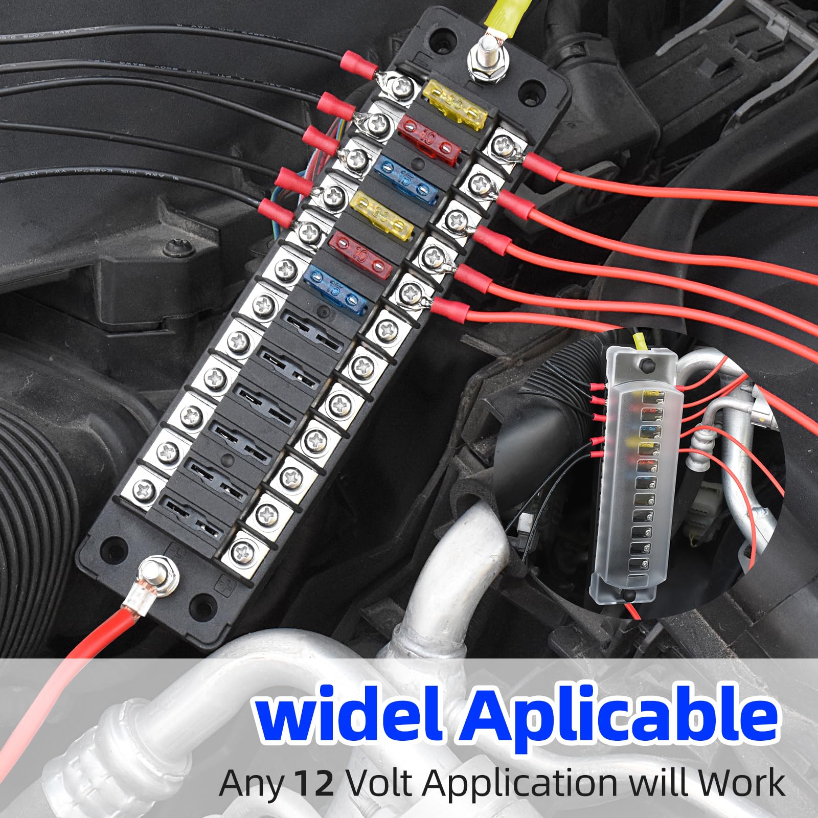 DKESOKUP versatile 12V application for cars, boats, RVs, and trailers.