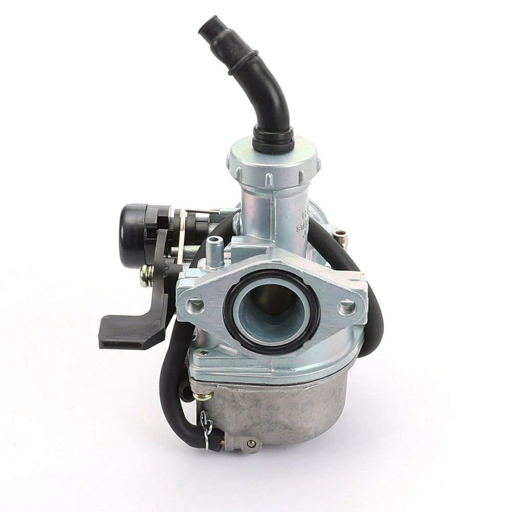 DKIIGAME PZ19 carburetor air filter connection demonstrating compatibility with 35mm intake.