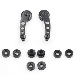 dkvaess aluminum window crank handle black adds sleek look and smooth grip.
