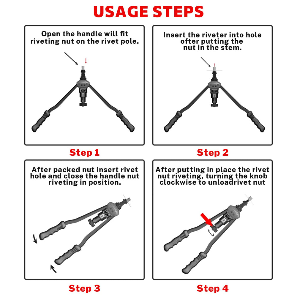 DKwoeshg all-in-one rivet-nut kit ready for mobile technicians