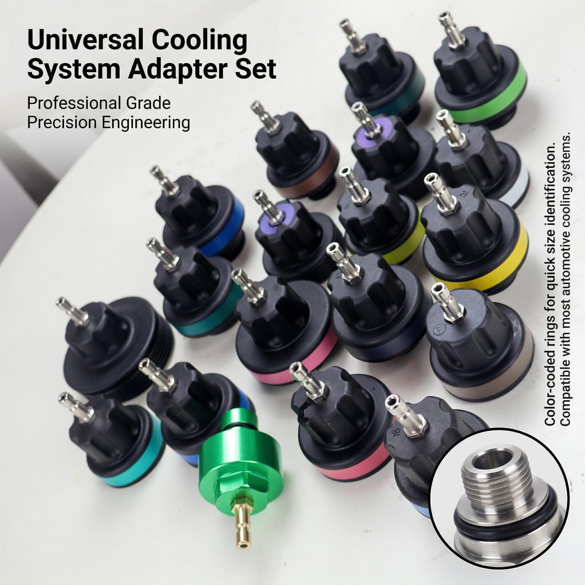DKwoeshg 22-piece adapters provide broad vehicle compatibility for many cars