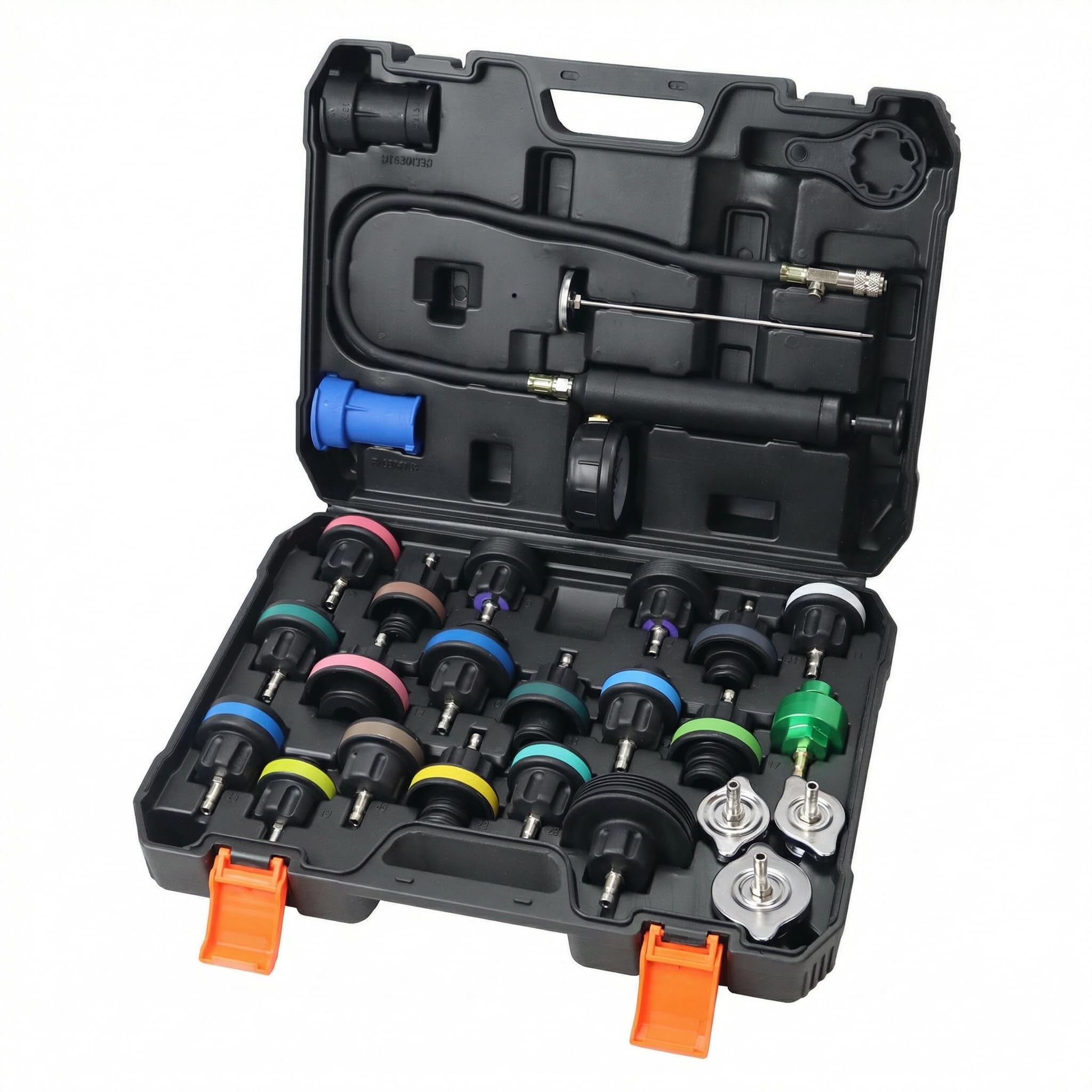 DKwoeshg coolant pressure tester kit hand pump enables quick, precise system testing